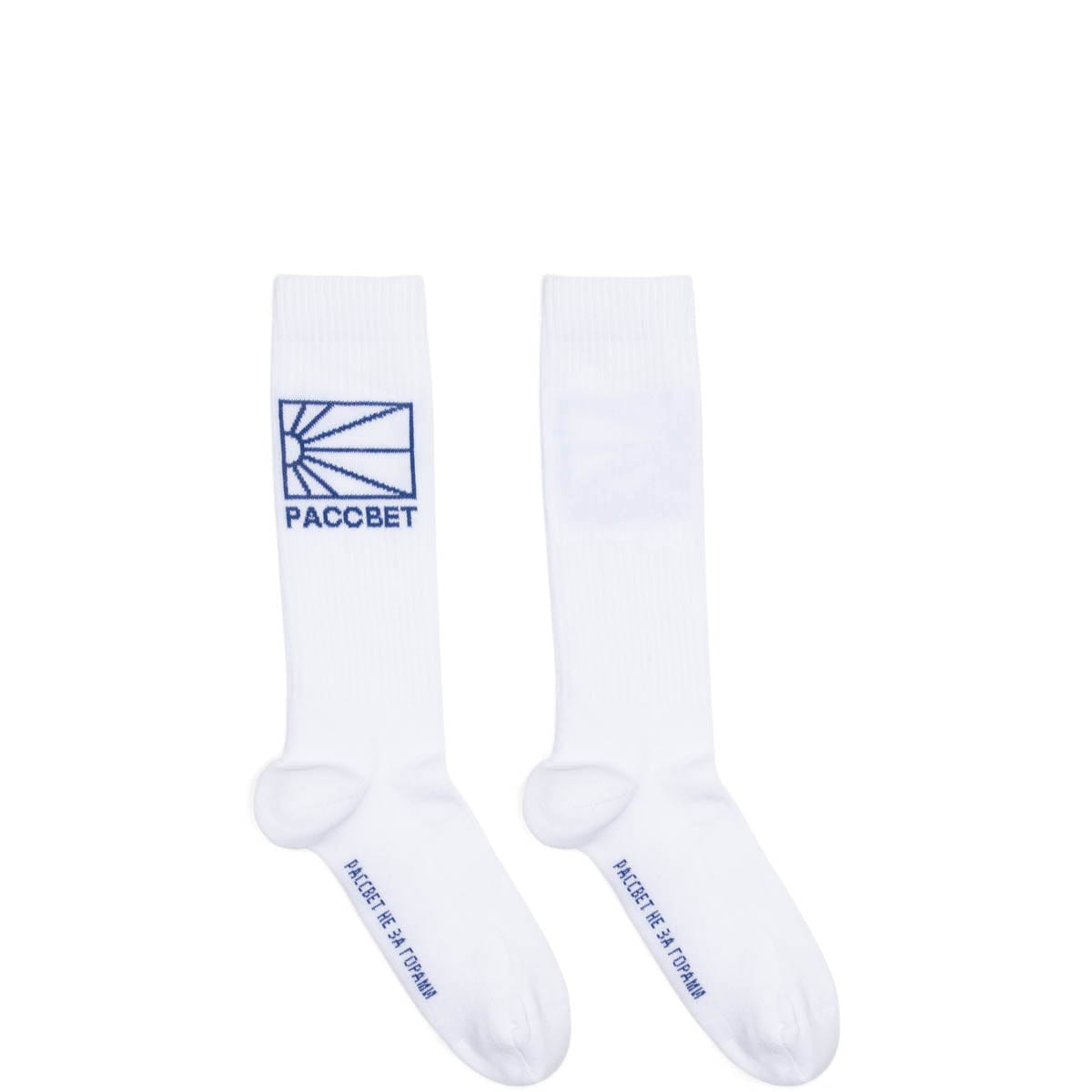 PACCBET Socks WHITE / L LOGO 1 SOCKS KNIT