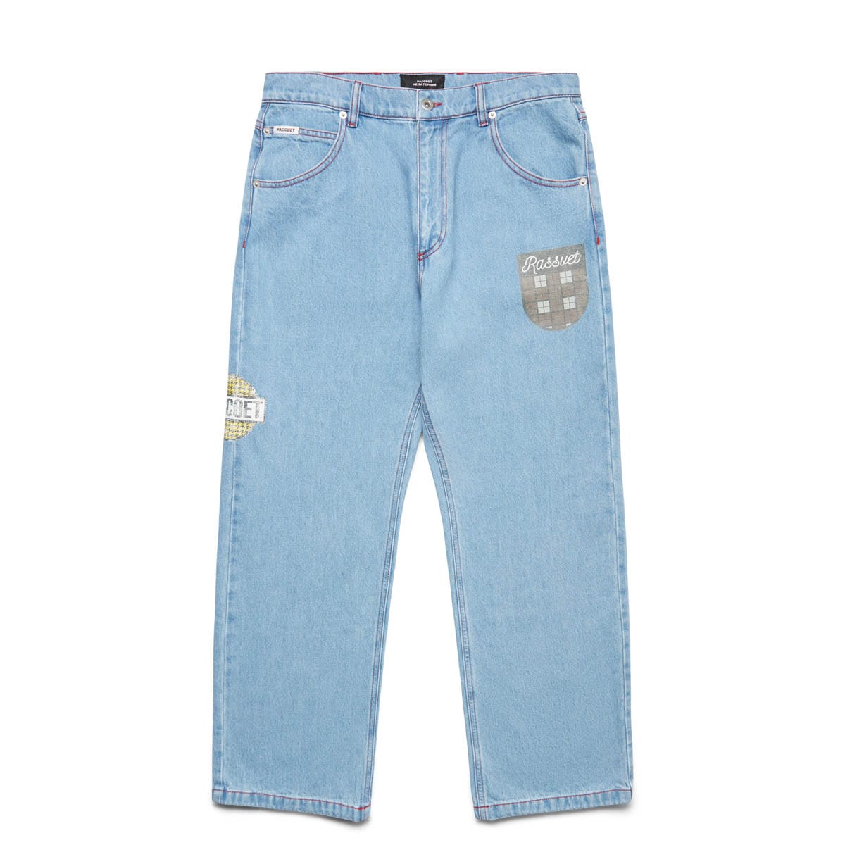 Rassvet Bottoms VARSITY STRAIGHT DENIM TROUSERS WOVEN