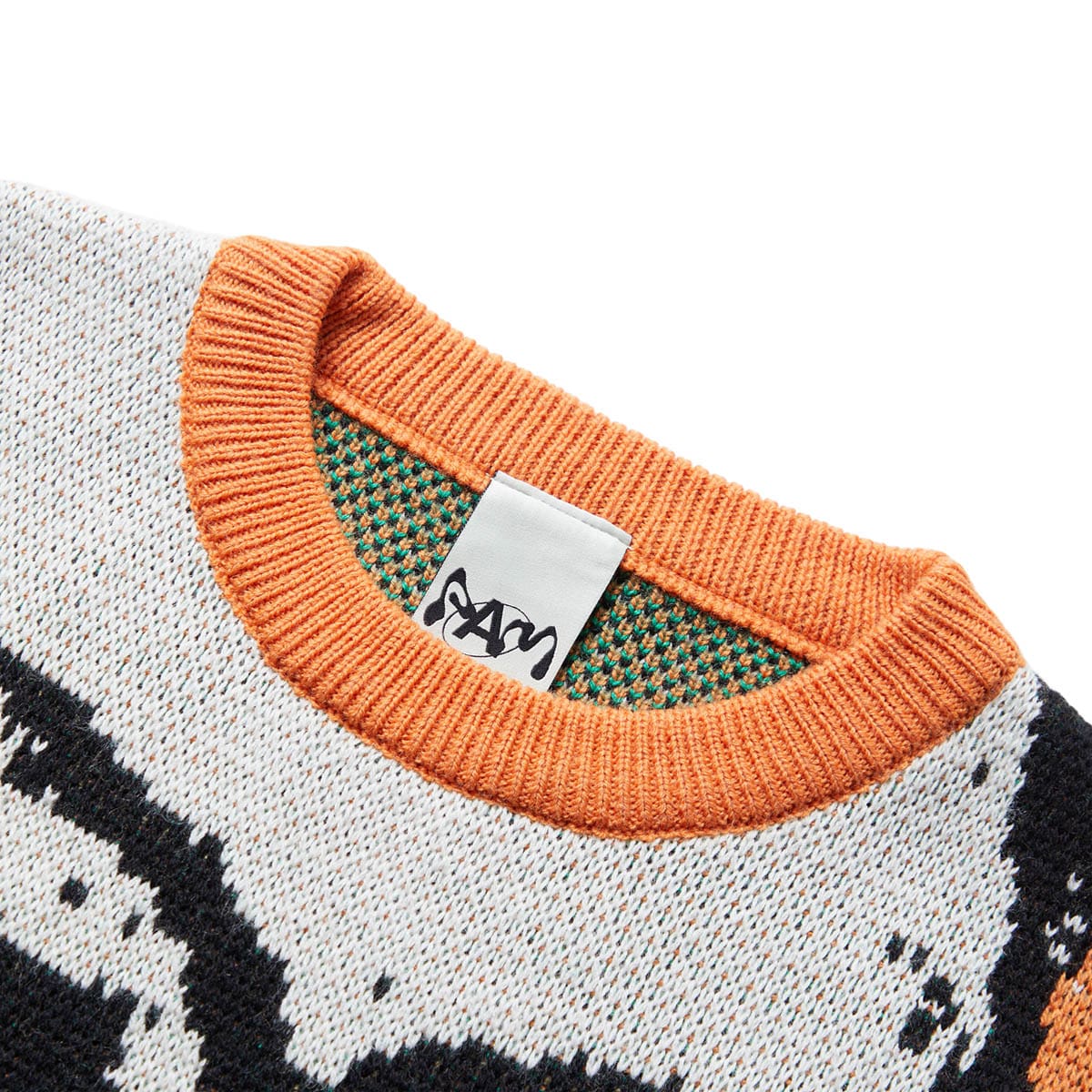 Perks and Mini Knitwear SKULLS CREW NECK KNIT