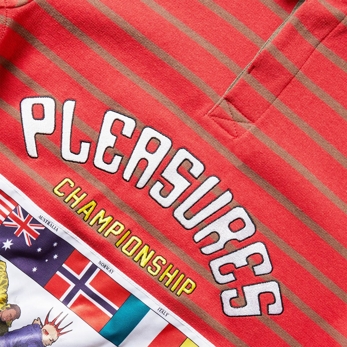 Pleasures Shirts CHAMPIONSHIP RUGBY LONG SLEEVE