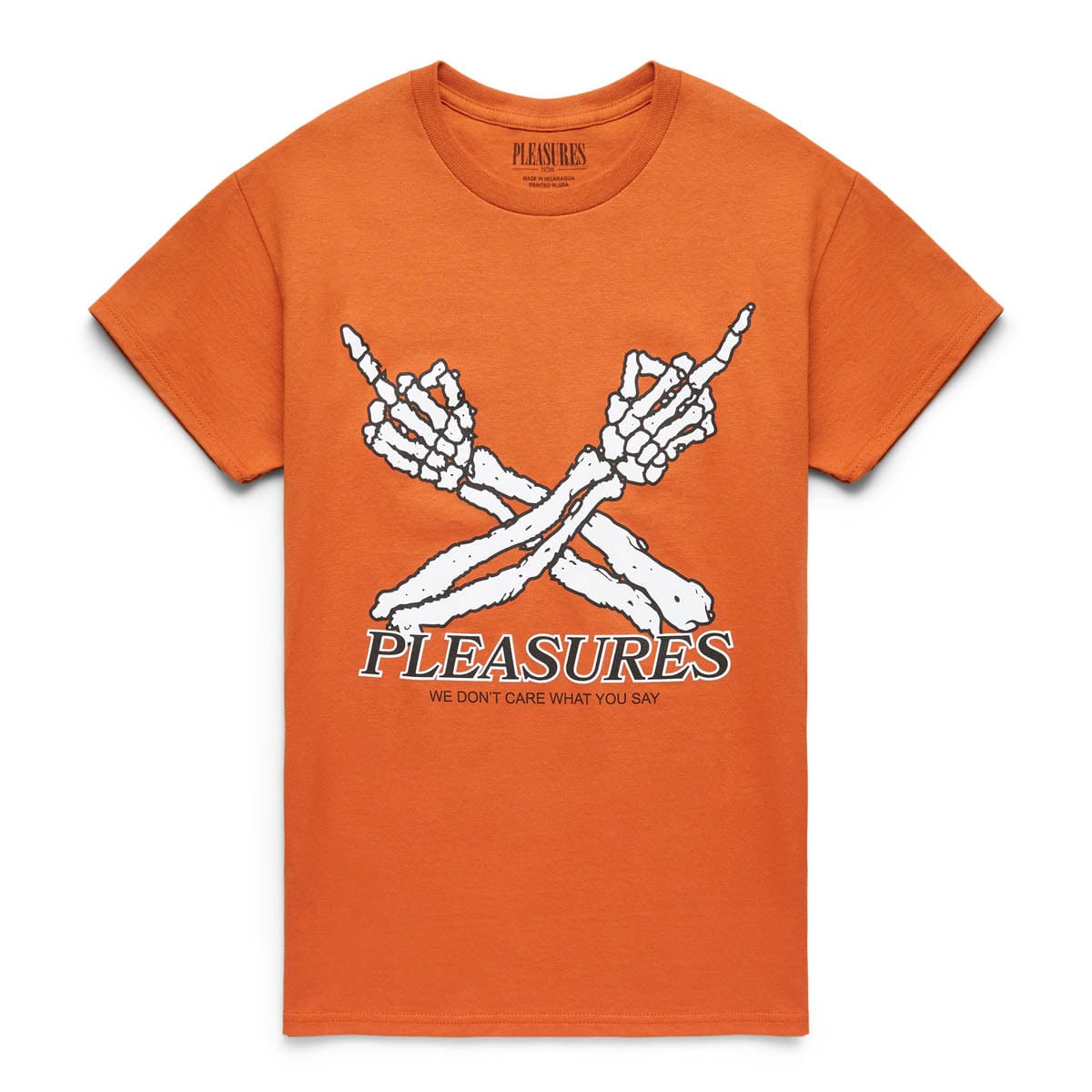 Pleasures T-Shirts DON'T CARE T-SHIRT