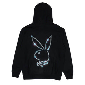 Playboy zip up online hoodie rhinestone