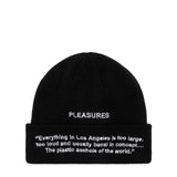 Pleasures Headwear BLACK / O/S PLASTIC BEANIE