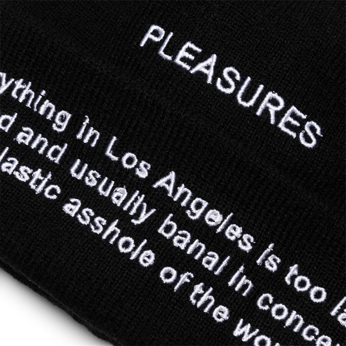 Pleasures Headwear BLACK / O/S PLASTIC BEANIE