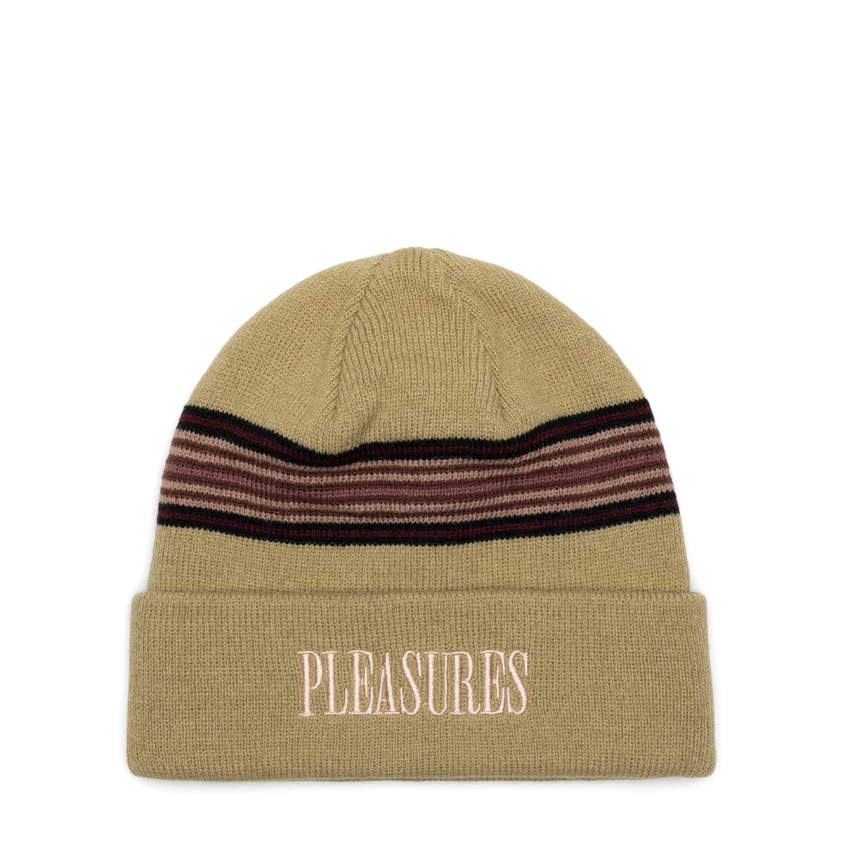 Pleasures Headwear MATCHA / O/S WANDER STRIPED BEANIE