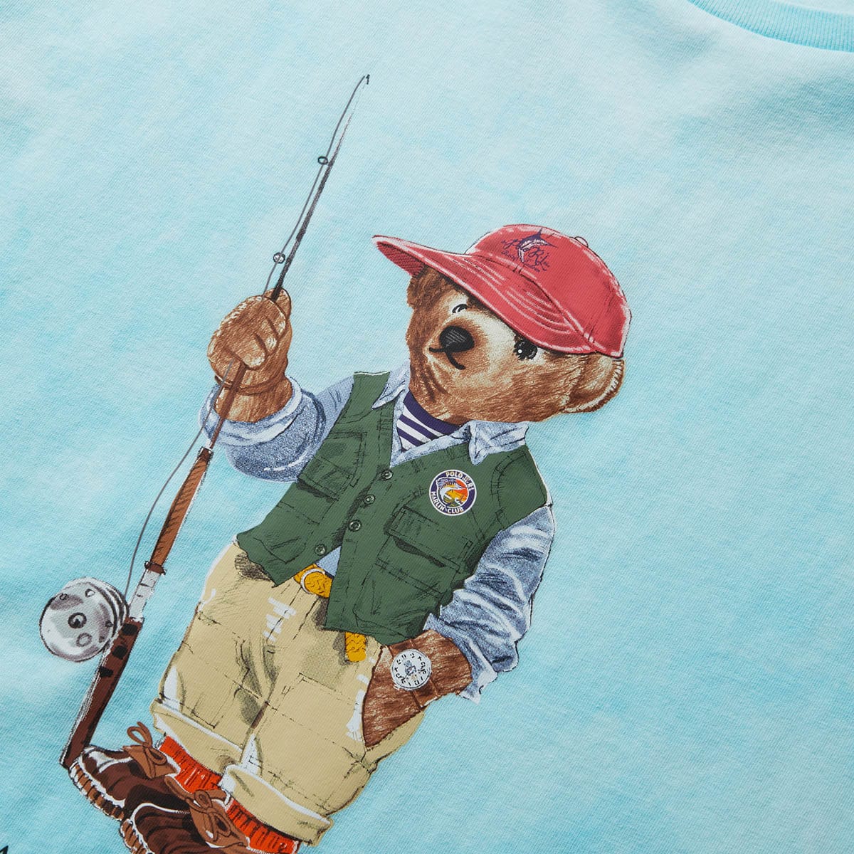 Polo bear shop fishing t shirt