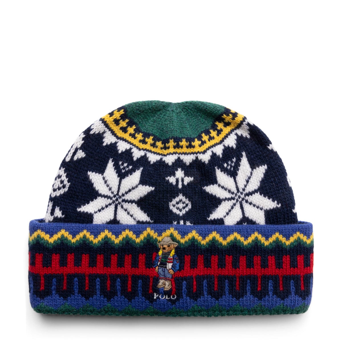 Polo Ralph Lauren Headwear 961 FAIRISLE / O/S HOLIDAY JACQUARD BEAR BEANIE