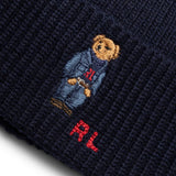 Polo Ralph Lauren Headwear HUNTER NAVY / O/S SOLID DENIM BEAR BEANIE