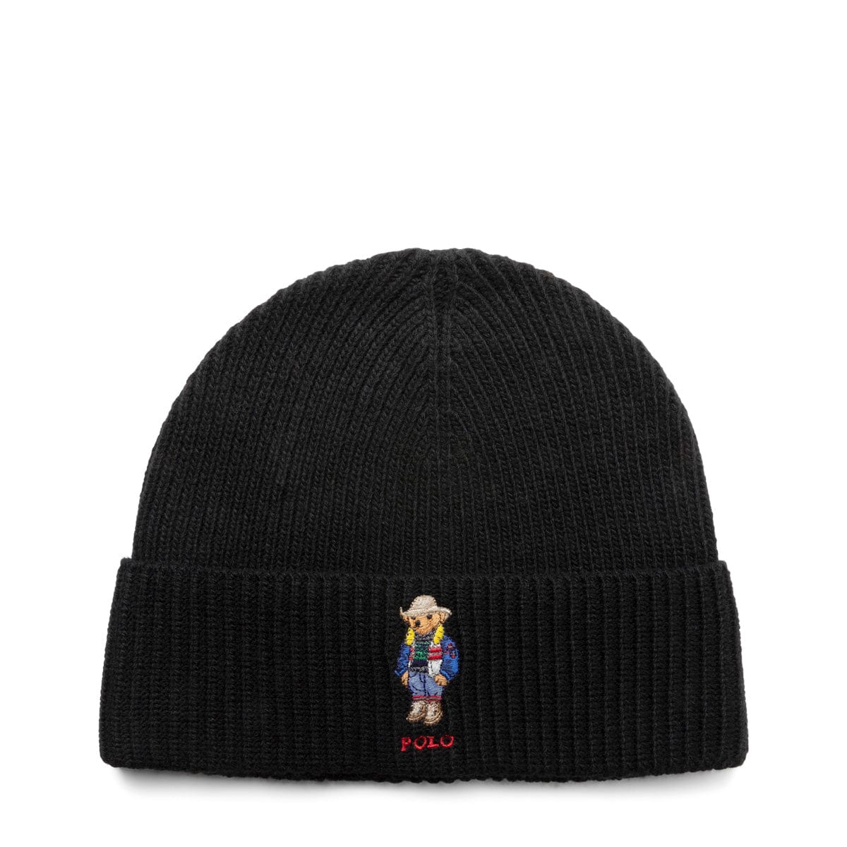 Polo Ralph Lauren Headwear POLO BLACK / O/S SOLID HOLIDAY BEAR BEANIE