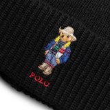 Polo Ralph Lauren Headwear POLO BLACK / O/S SOLID HOLIDAY BEAR BEANIE