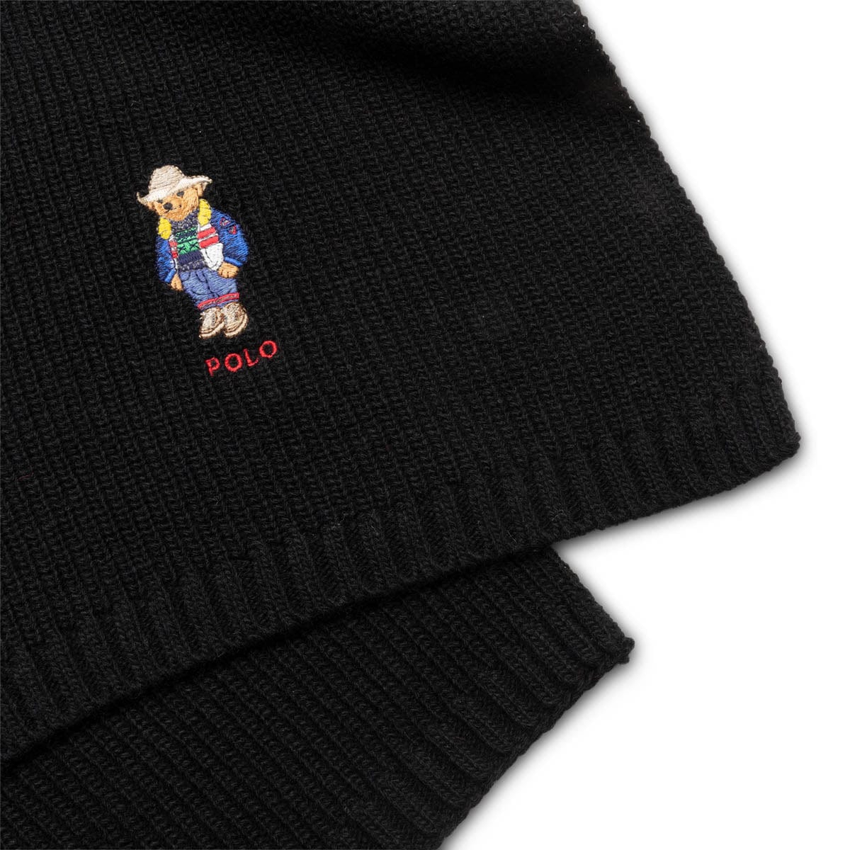Polo Ralph Lauren Scarves & Gloves POLO BLACK / O/S SOLID HOLIDAY BEAR SCARF