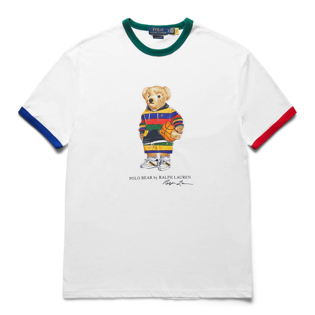 Polo Ralph Lauren T-Shirts S/S CONTRAST POLO BEAR CREWNECK T-SHIRT