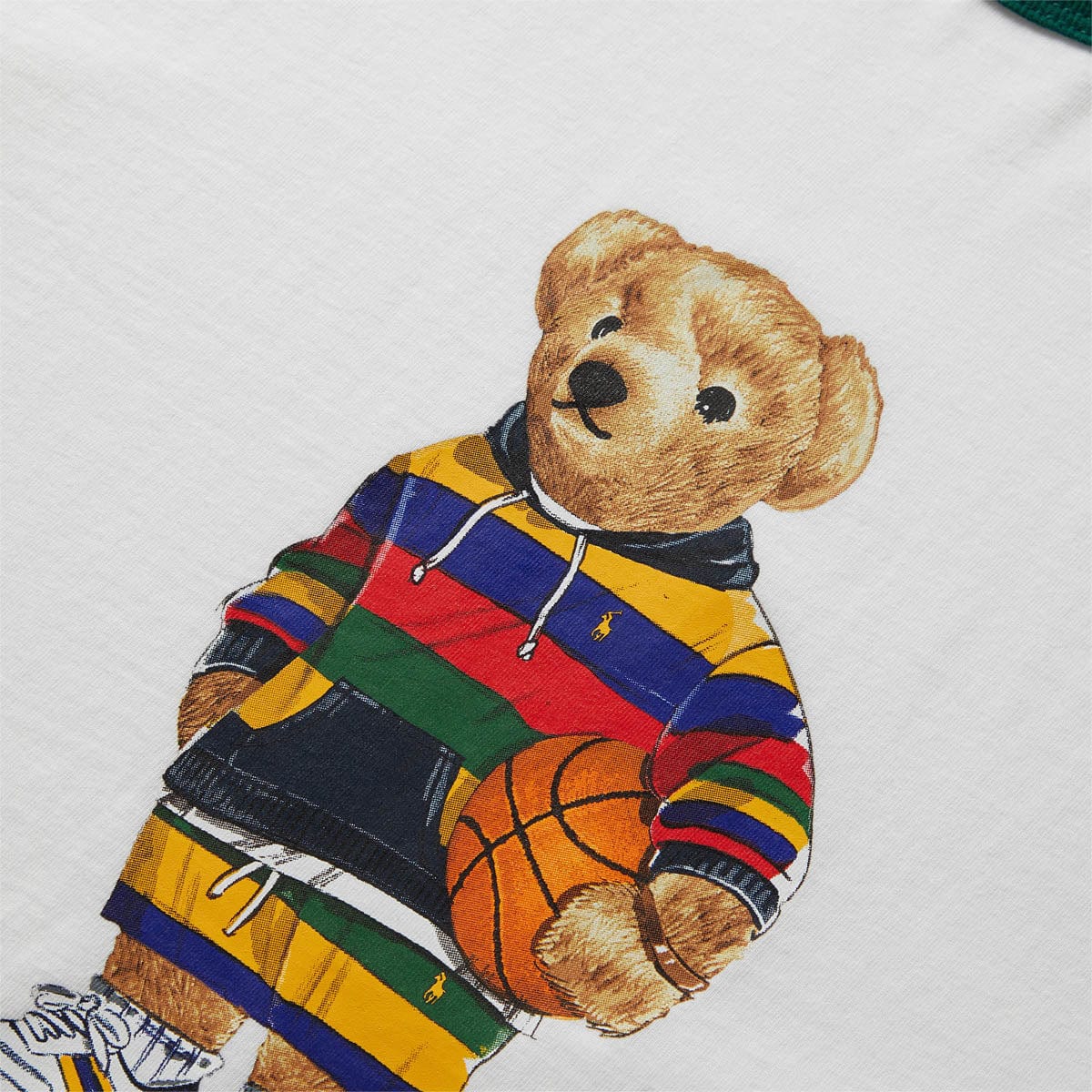 Polo Ralph Lauren T-Shirts S/S CONTRAST POLO BEAR CREWNECK T-SHIRT