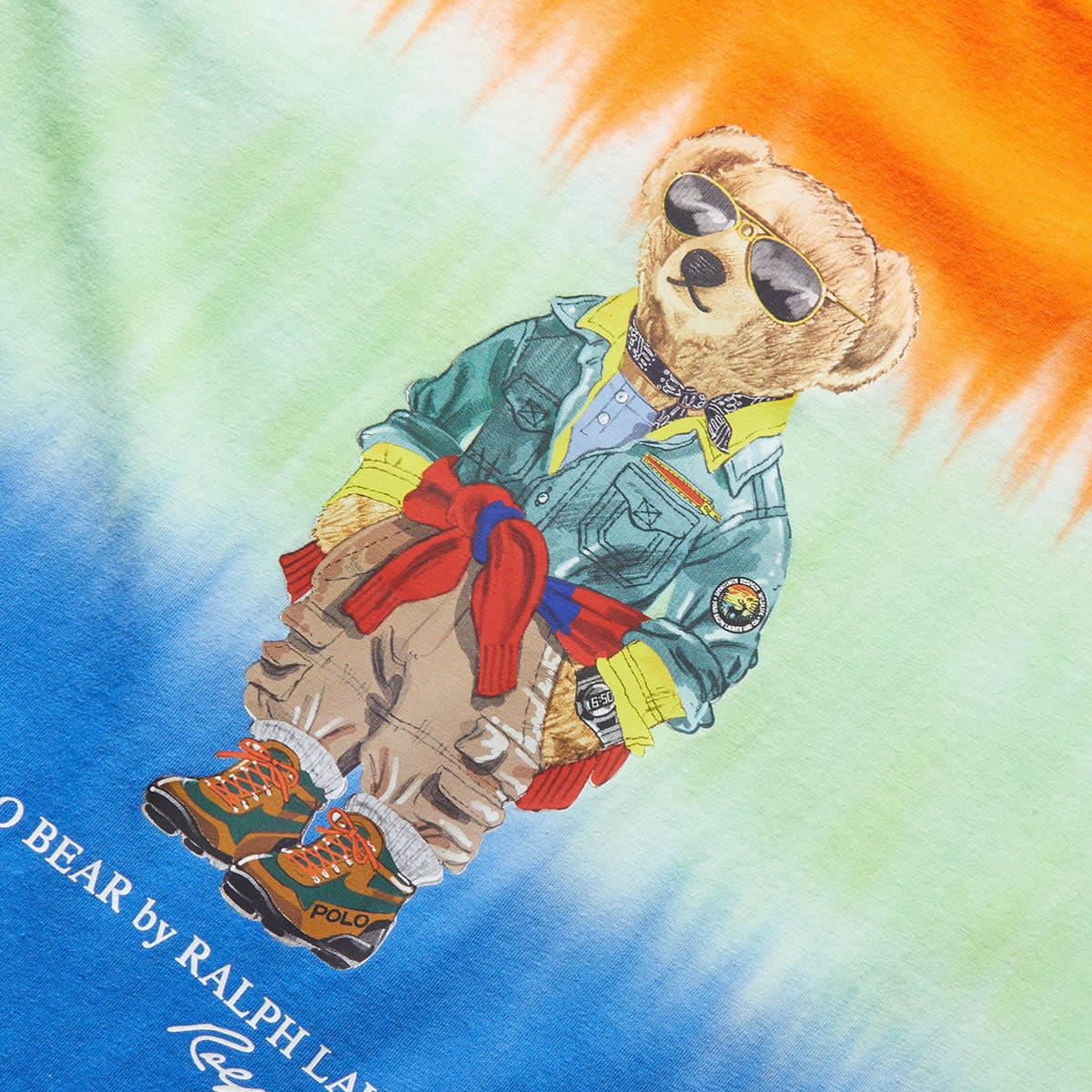Polo Ralph Lauren T-Shirts VOYAGER BEAR TIE-DYE T-SHIRT
