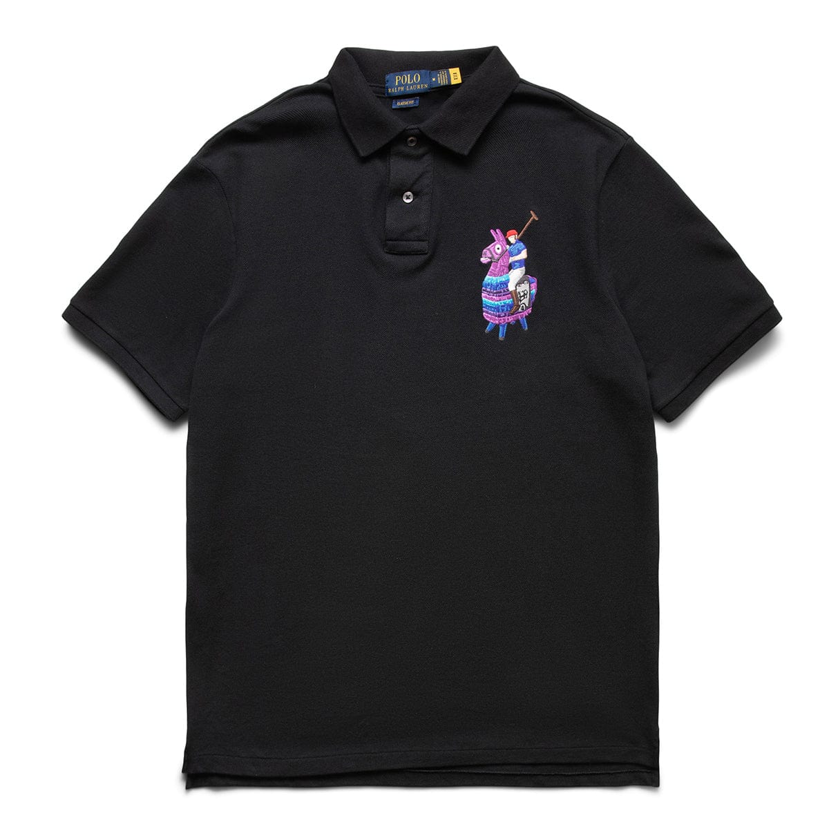 X FORTNITE LLAMA POLO BLACK Bodega