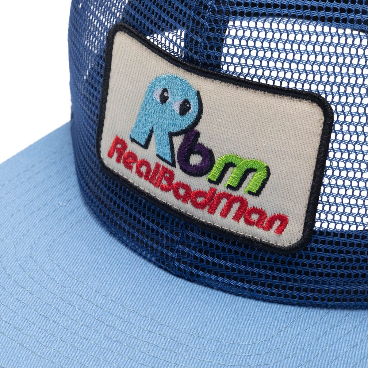 Real Bad Man Headwear BLUE / O/S NNO MESH 6 PANEL HAT