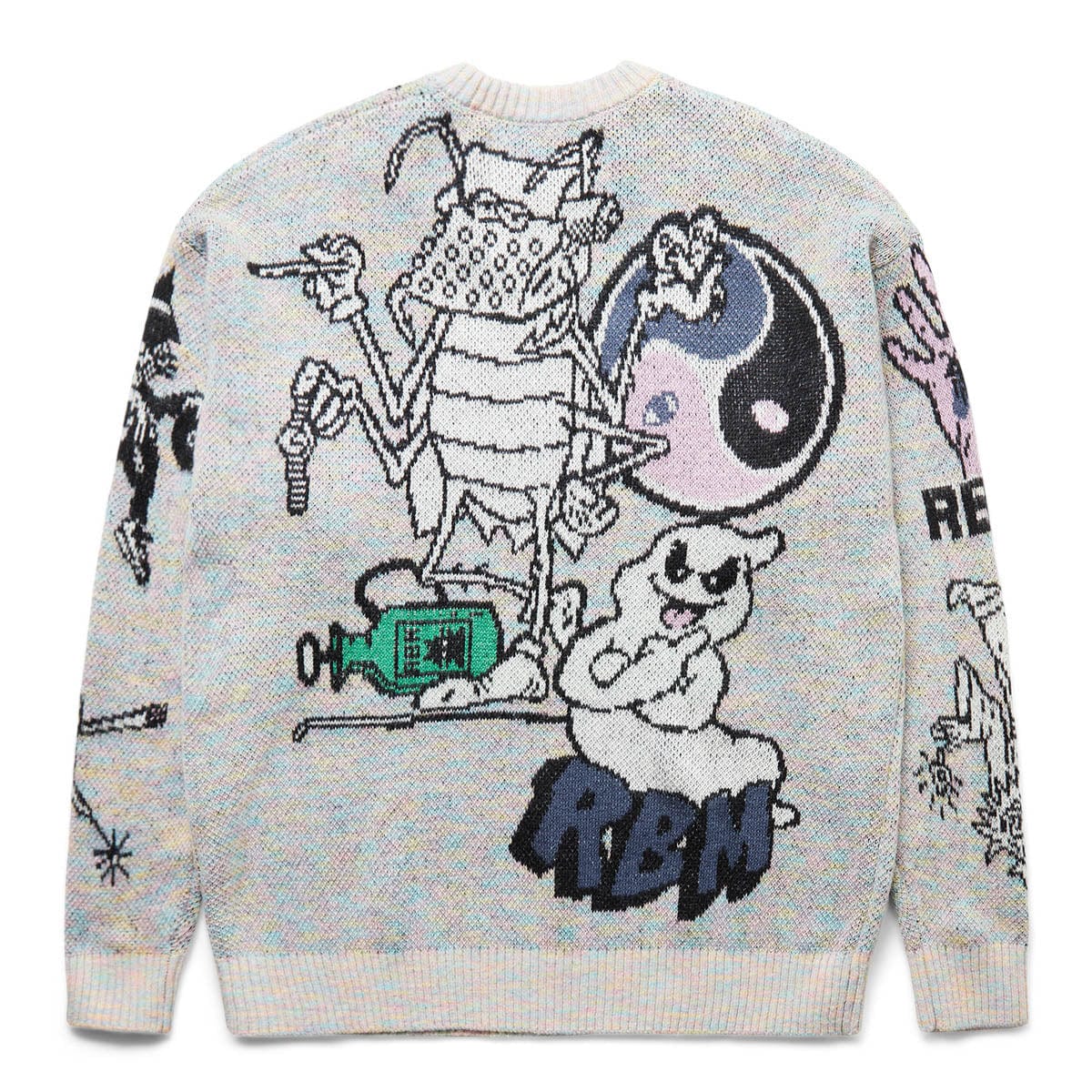 Real Bad Man Knitwear TOO MANY GRAPHICS SWEATER