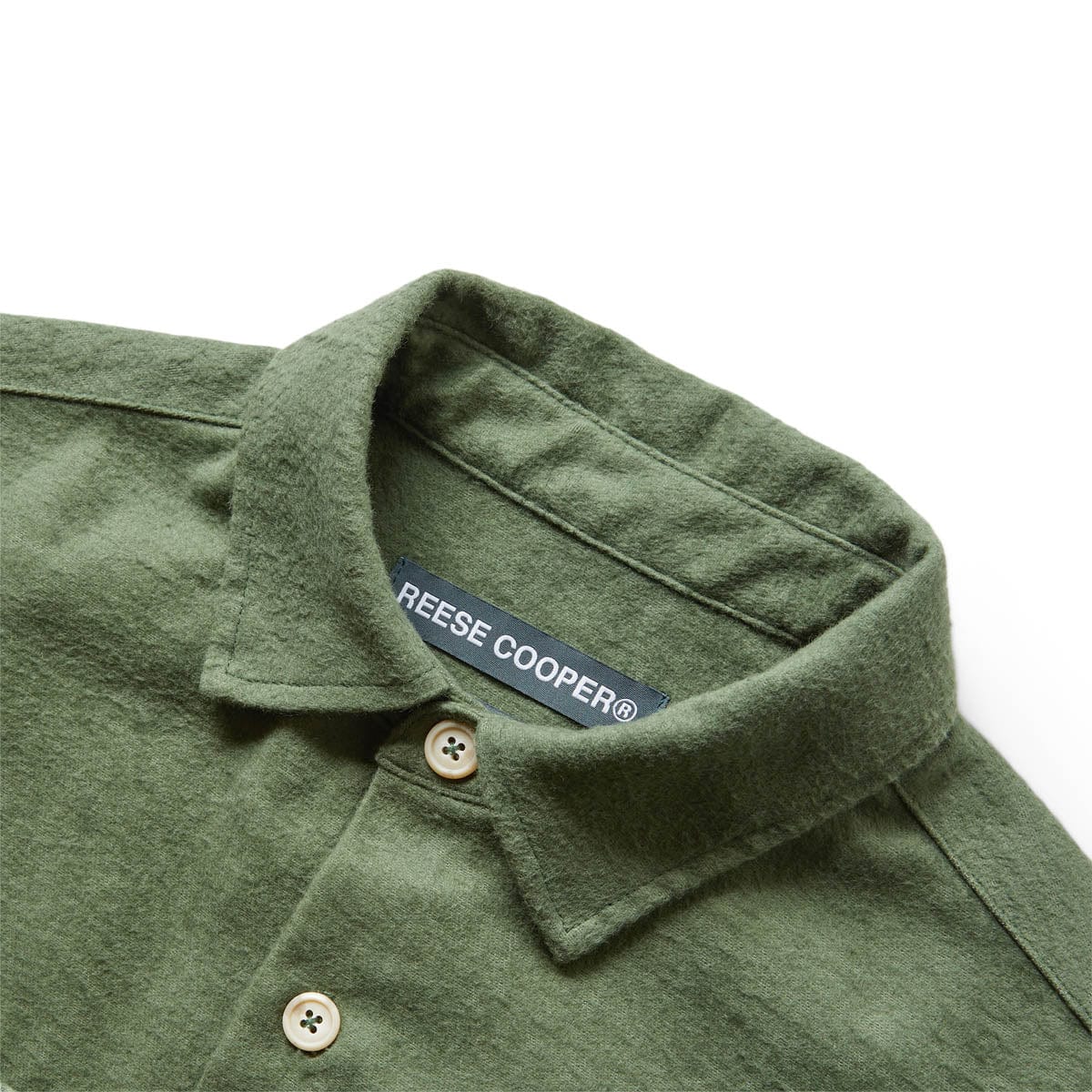 Reese Cooper FLANNEL BUTTON DOWN SHIRT SAGE