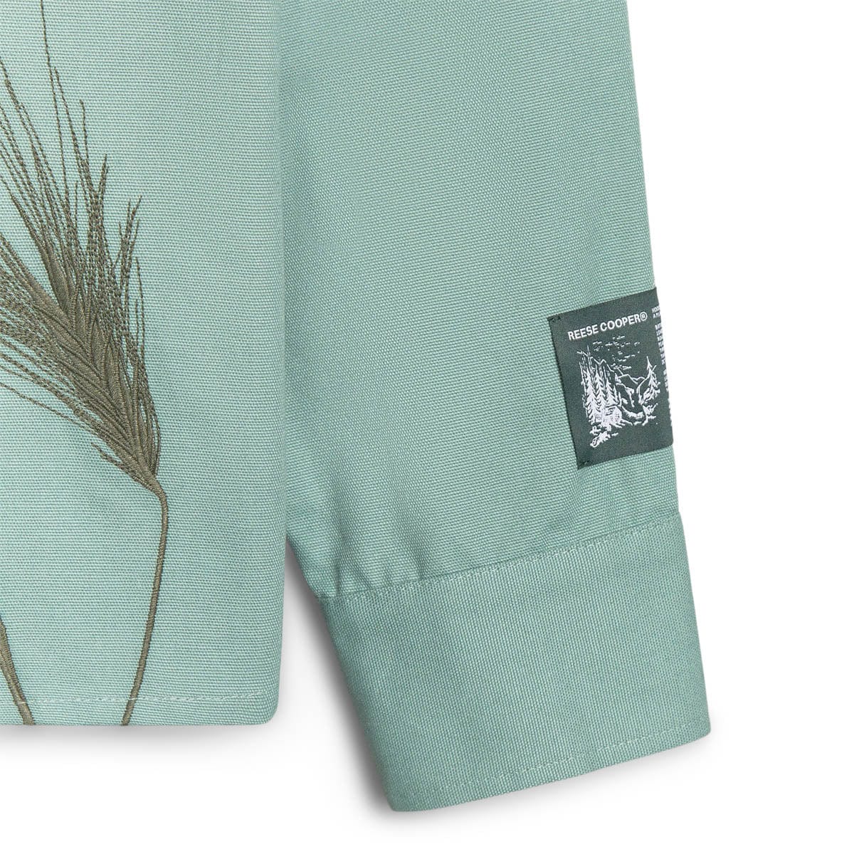 Reese Cooper Shirts OAT GRASS EMBROIDERED SHIRT