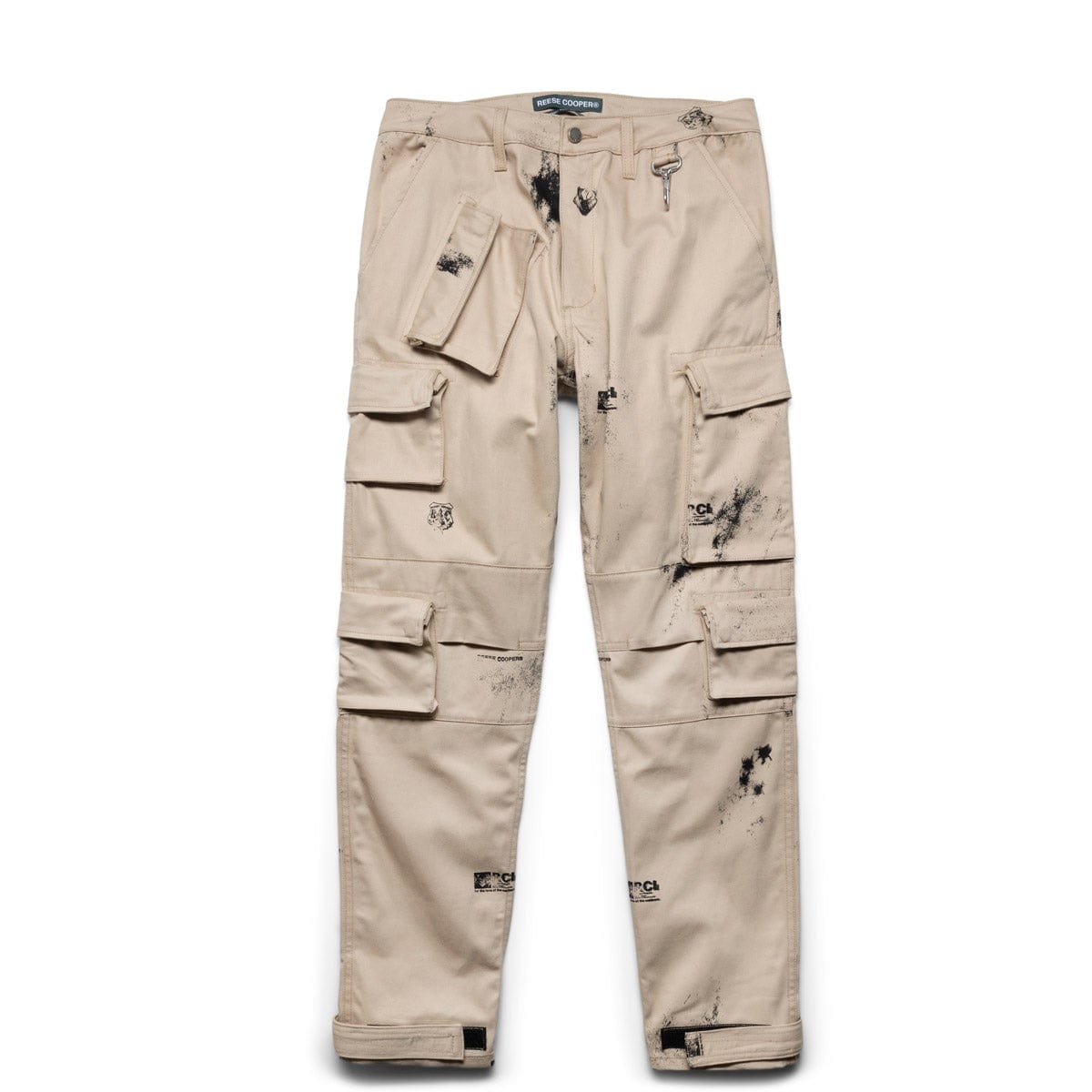 Reese Cooper Bottoms STAMP PRINT COTTON CANVAS CARGO TROUSER