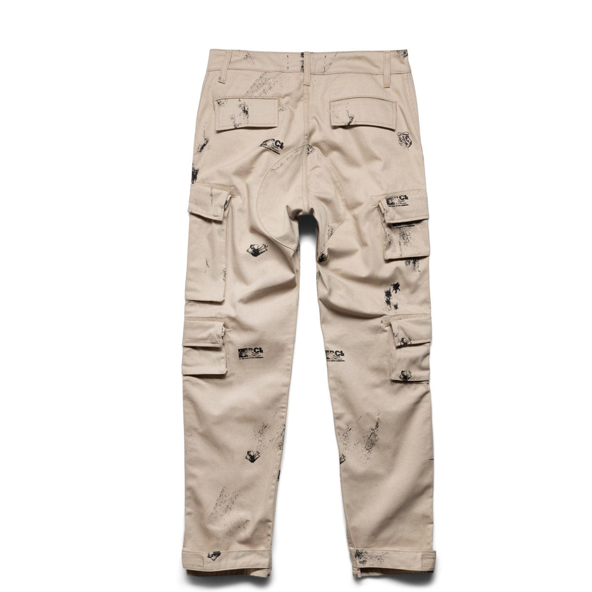 Reese Cooper Bottoms STAMP PRINT COTTON CANVAS CARGO TROUSER
