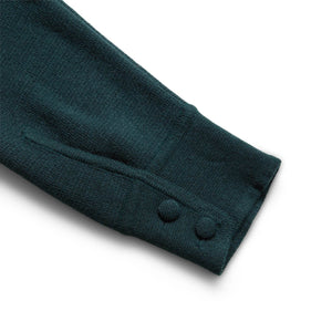 FAUX SUEDE SUEDE RASTA KNIT CARDIGAN DARK GREEN | Bodega