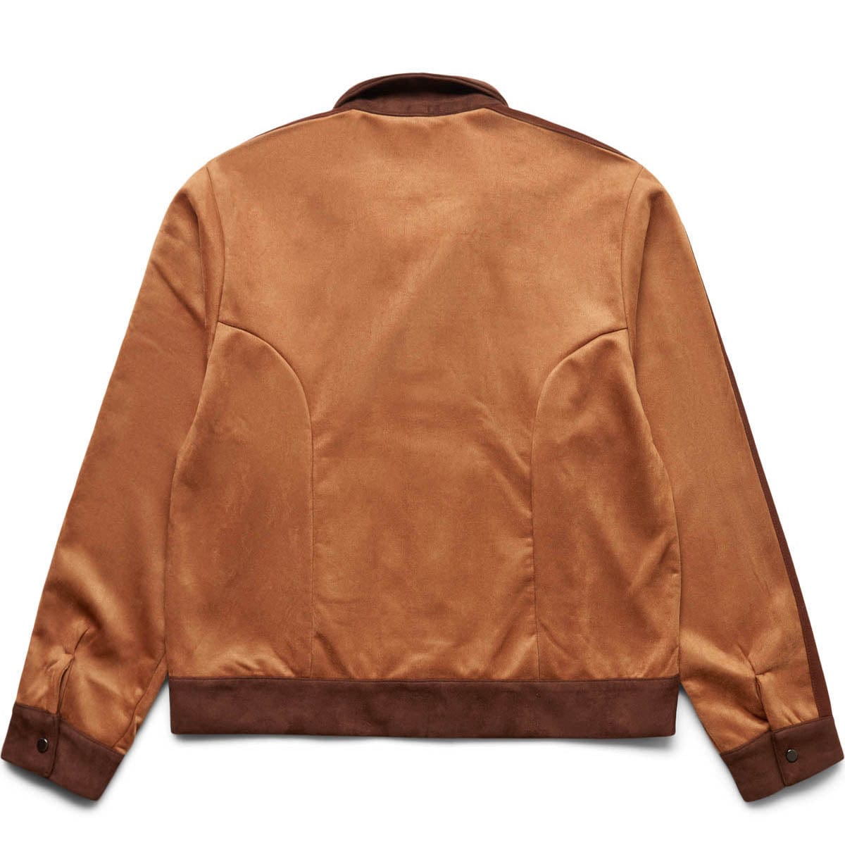 Sasquatchfabrix Outerwear FAUX SUEDE TRACK JACKET CAMEL L