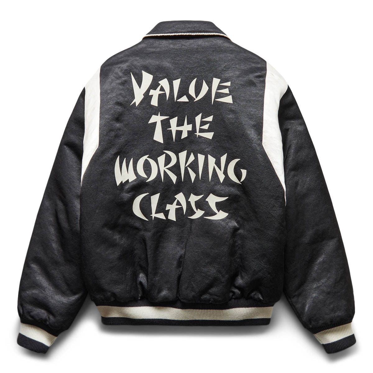 VALUE THE WORKING CLASS STADIUM JACKET BLACK | Bodega