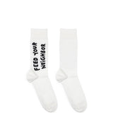 Sky High Farms Workwear Socks WHITE / L FEED YOUR NEIGHBOR SOCKS KNIT