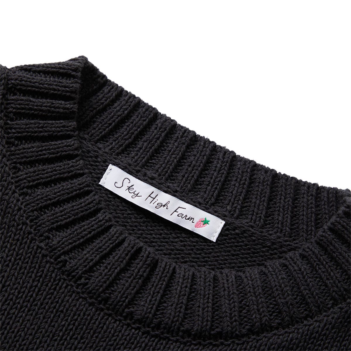 Sky High Farm Workwear Knitwear RECYCLED COTTON INTARSIA SWEATER KNIT