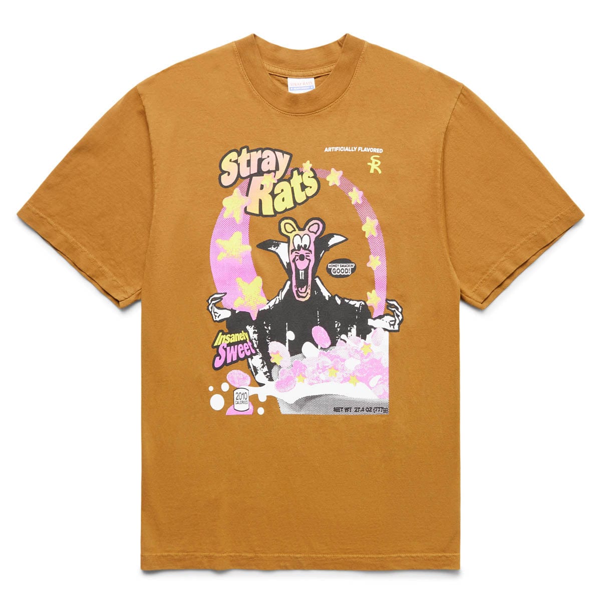 Stray Rats CEREAL TEE BROWN 