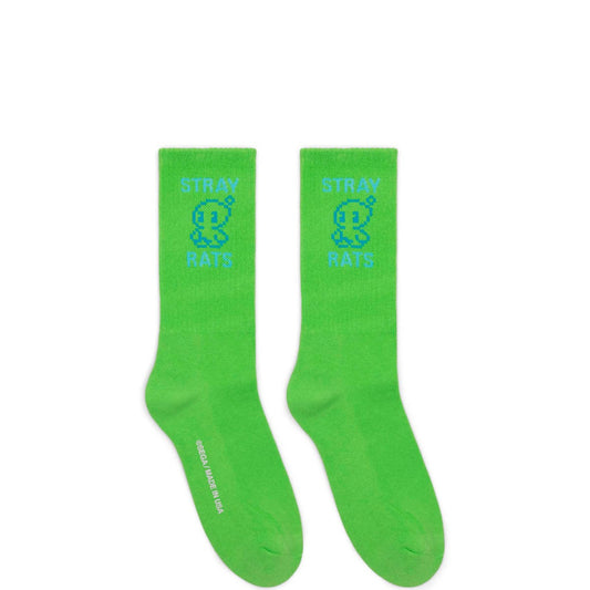 Stray Rats Socks LIME GREEN / O/S CHAO SOCKS