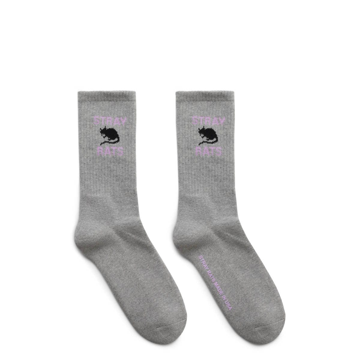 Stray Rats Socks GRAY / O/S LOGO SOCK