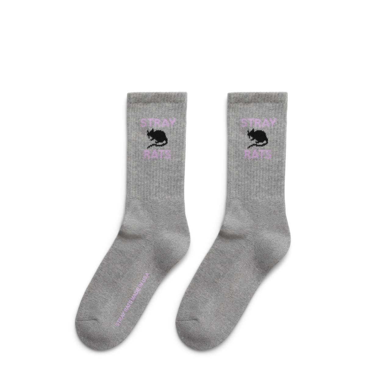 Stray Rats Socks GRAY / O/S LOGO SOCK