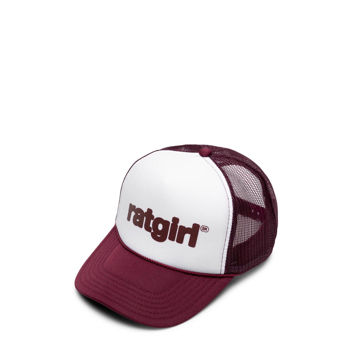 Stray Rats Headwear BURGUNDY / O/S RATGIRL TRUCKER HAT