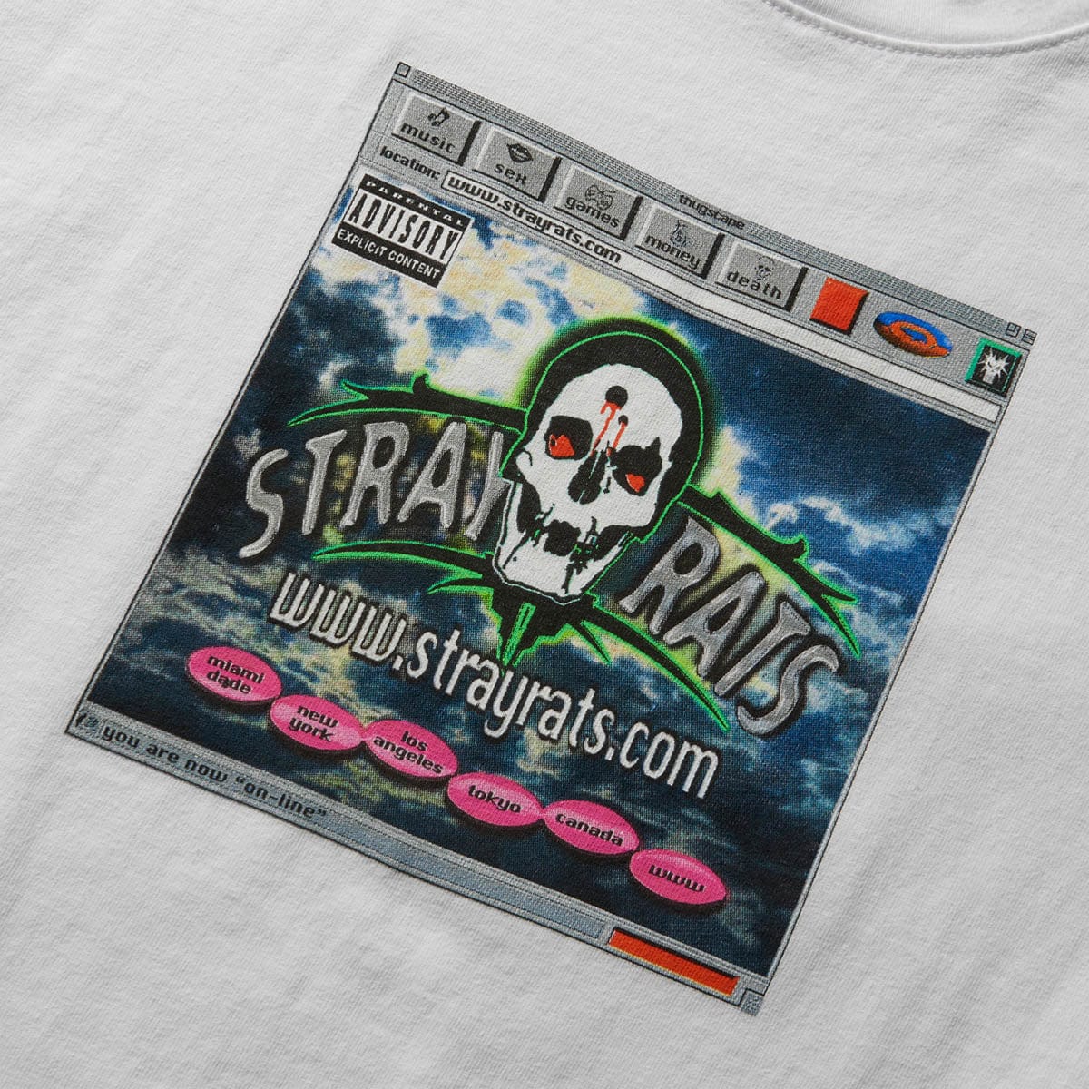 Stray Rats T-Shirts SKULL PAD TEE