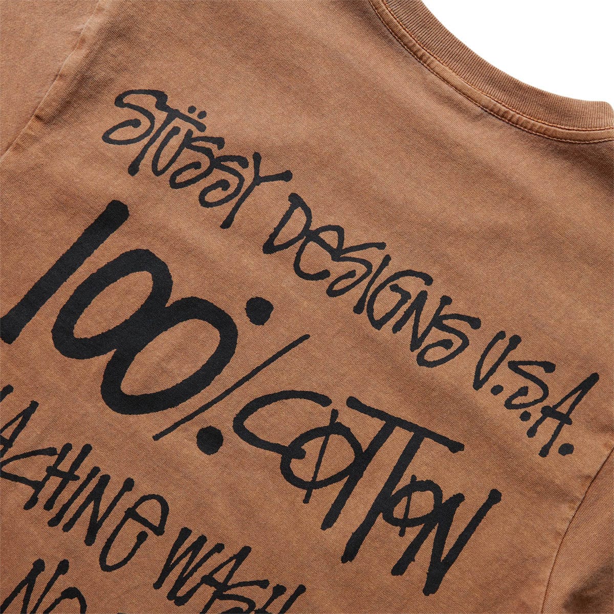 Stüssy T-Shirts 100% PIG. DYED TEE