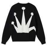 Stüssy Knitwear BENT CROWN SWEATER BLACK