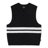 Stüssy Knitwear BRUSHED MOHAIR VEST BLACK