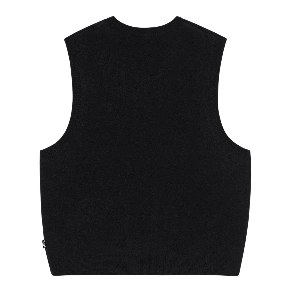 Stüssy Knitwear BRUSHED MOHAIR VEST BLACK