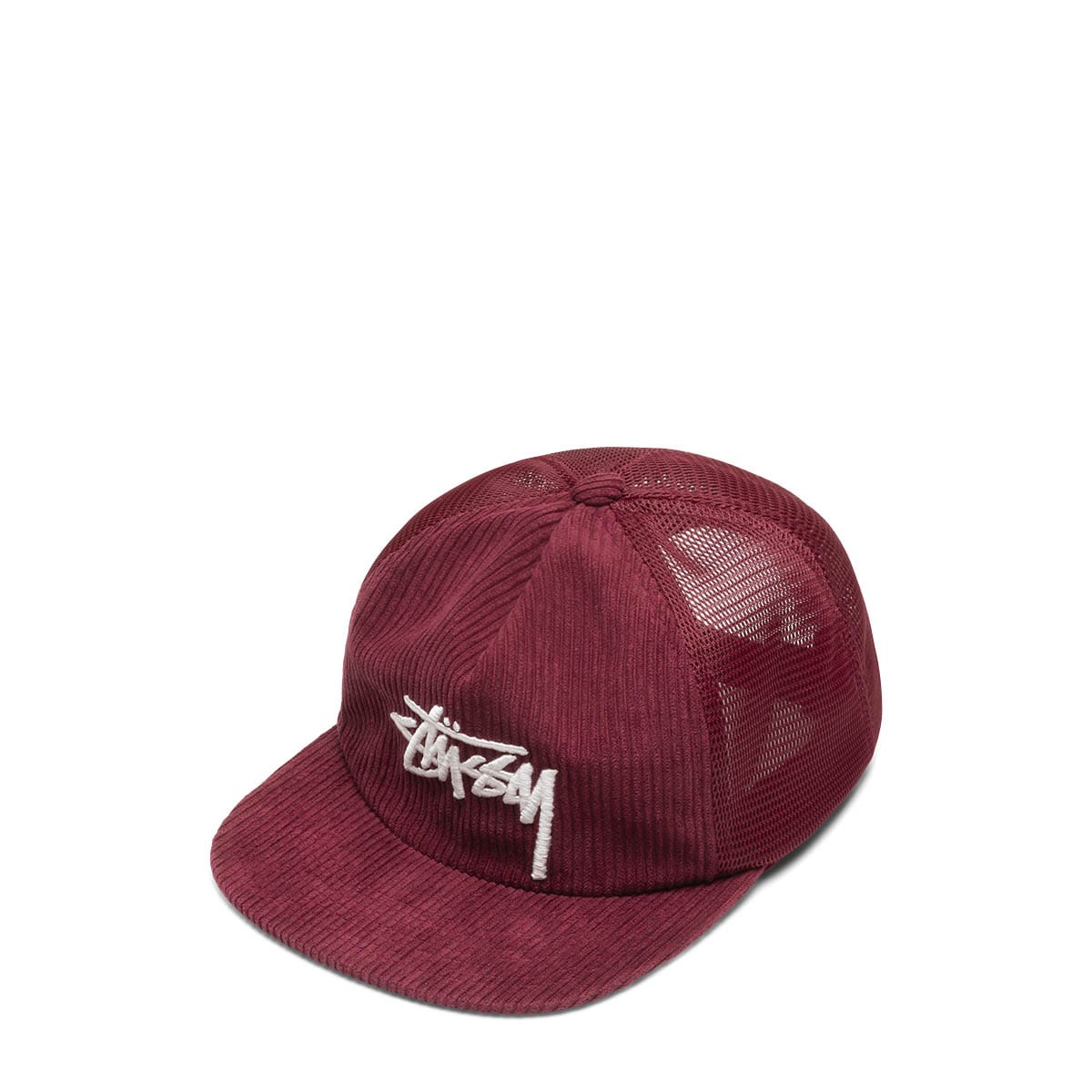 CORDUROY TRUCKER CAP RED | Bodega