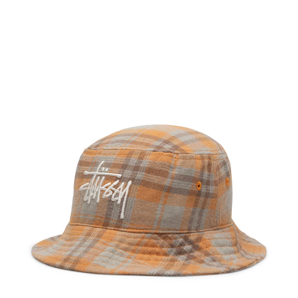 Stüssy Headwear EARTH PLAID BASIC BUCKET HAT