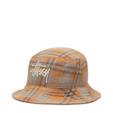 Stüssy Headwear EARTH PLAID BASIC BUCKET HAT