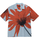 Stüssy Shirts HALFTONE FLOWER SHIRT LIGHT BLUE