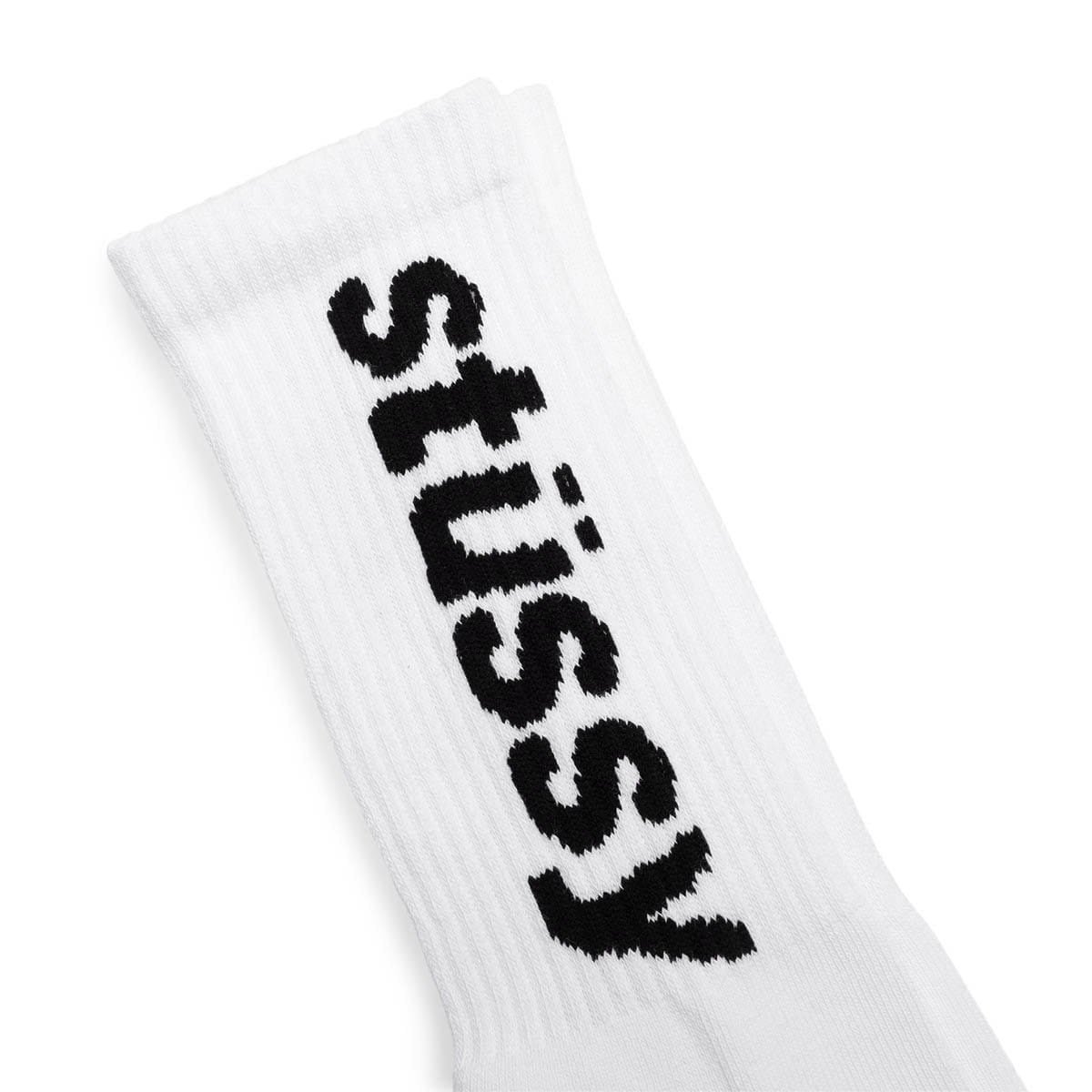Stüssy Socks WHITE / 8-13 HELVETICA JACQUARD CREW SOCKS