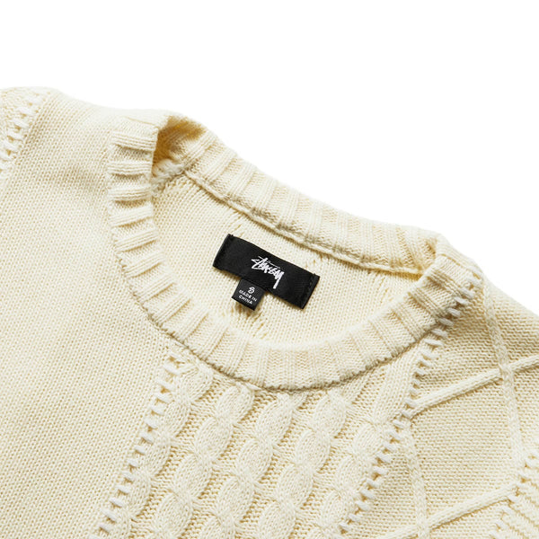 PATCHWORK SWEATER NATURAL | Bodega