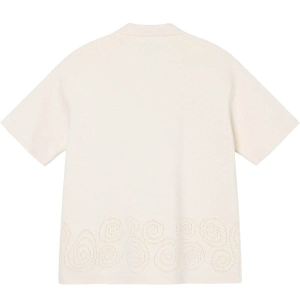 PERFORATED SWIRL KNIT SHIRT NATURAL | Bodega