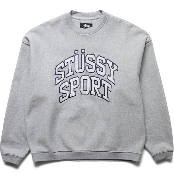 RELAXED OVERSIZED CREW GREY HEATHER | Bodega