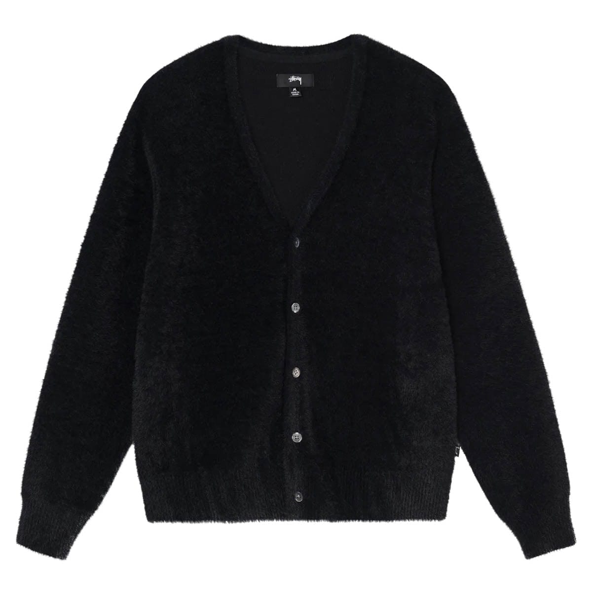 Stüssy SHAGGY CARDIGAN BLACK | Bodega