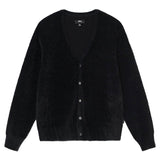 Stüssy Knitwear SHAGGY CARDIGAN BLACK